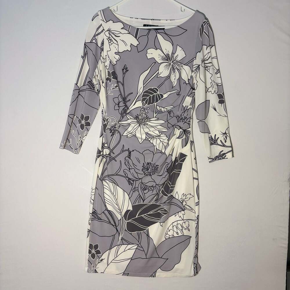 Lauren Ralph Lauren Floral Print‎ Sheath Dress Size 10